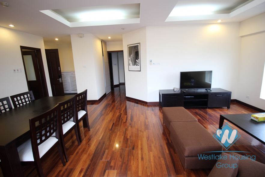 Two bedroom apartment for rent located in a service building in the center of Hoan Kiem district, Hanoi, Vietnam